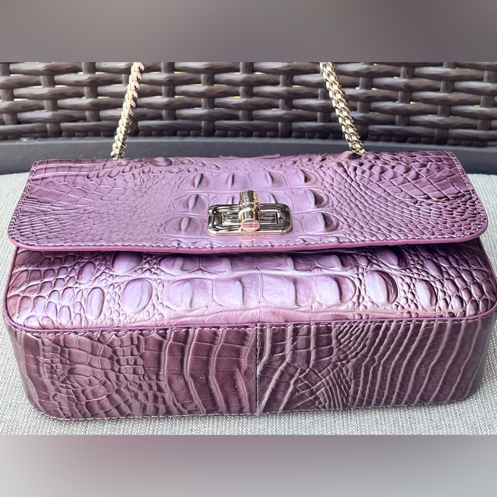 NWT Brahmin ROSA in MELLOW ROSE Convertible Chain & Leather Strap Bag - Picture 5 of 14